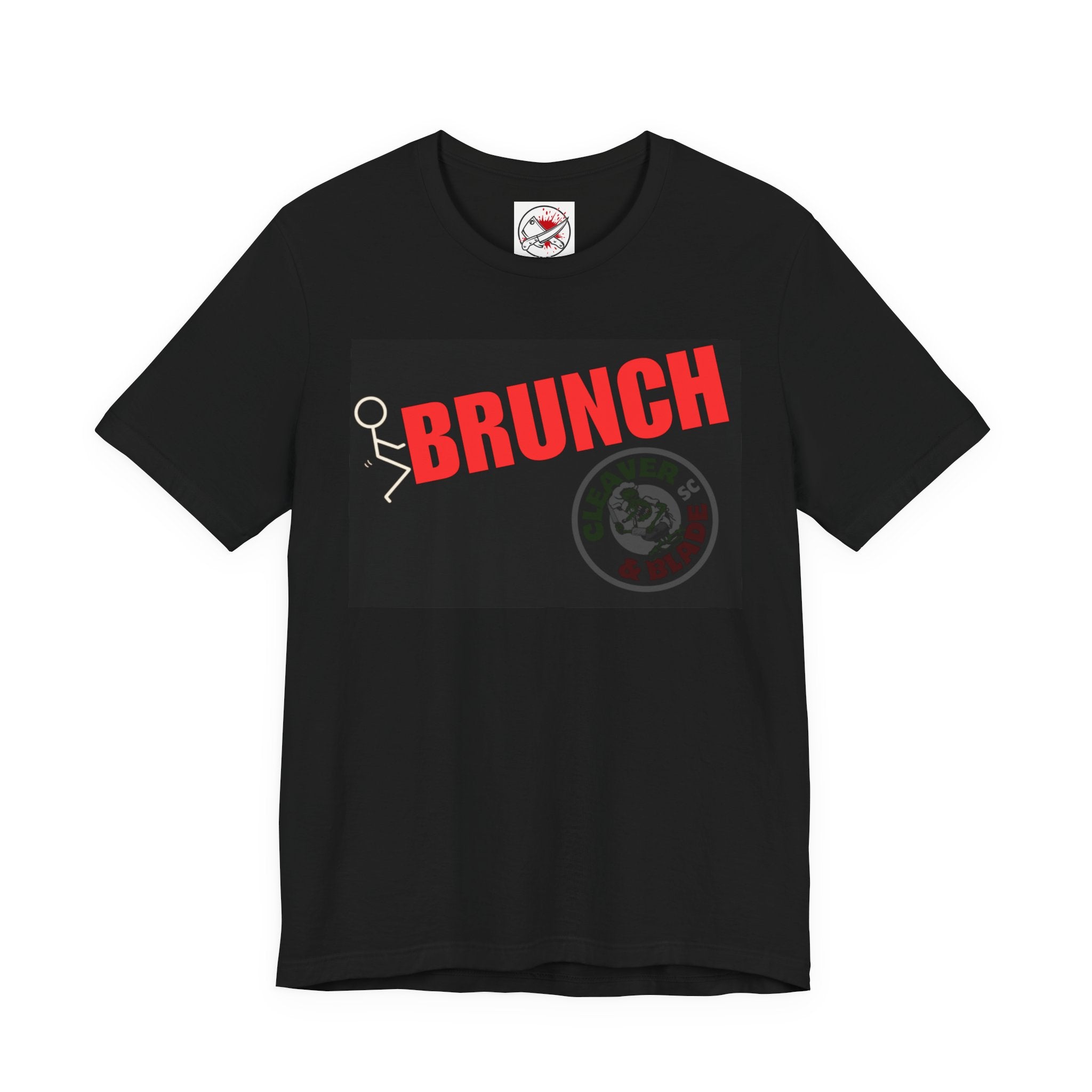Brunch Graphic Tee — Bold Red 'BRUNCH' Casual Short Sleeve Shirt