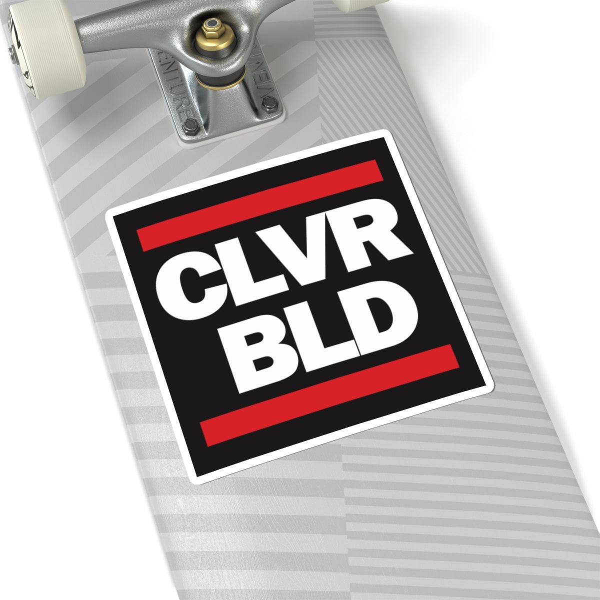 CLVR BLD Square Sticker — Bold Minimalist Laptop Decal