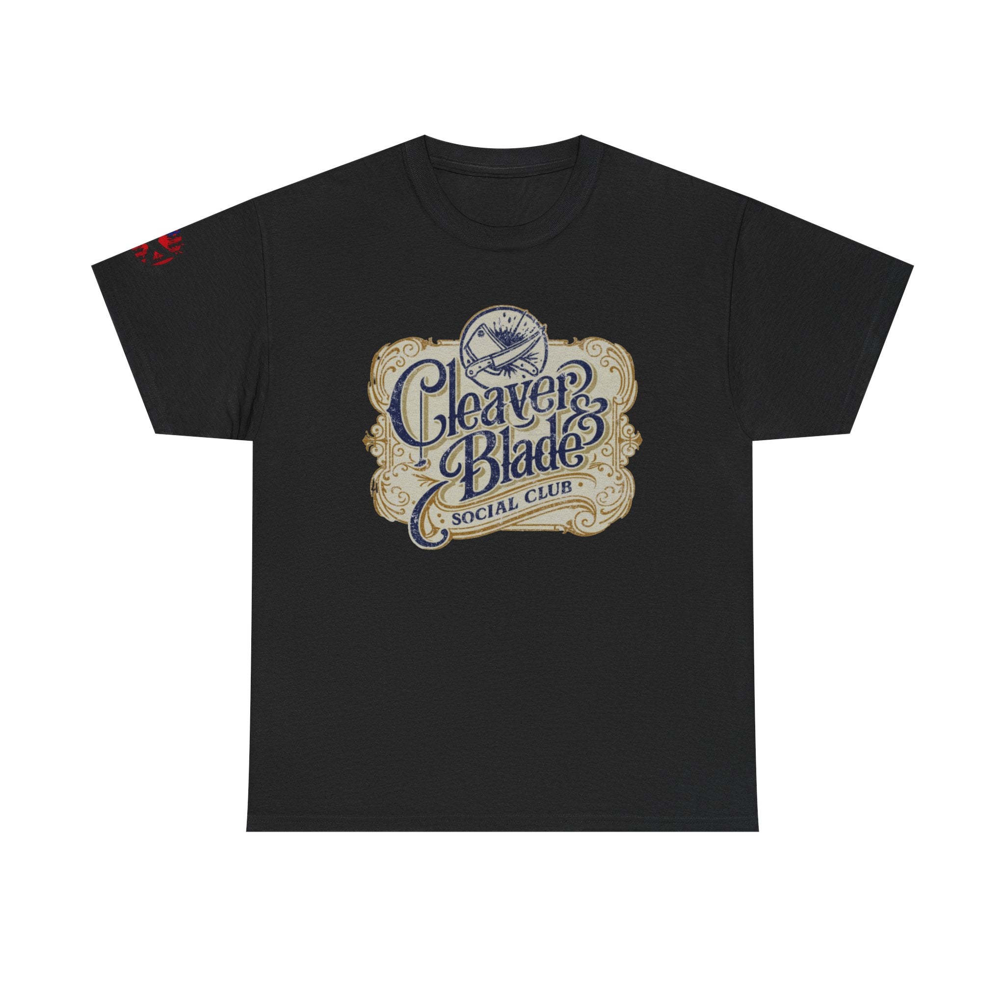 Cleaver & Blade Social Club T-Shirt — Vintage Barbershop Logo Tee