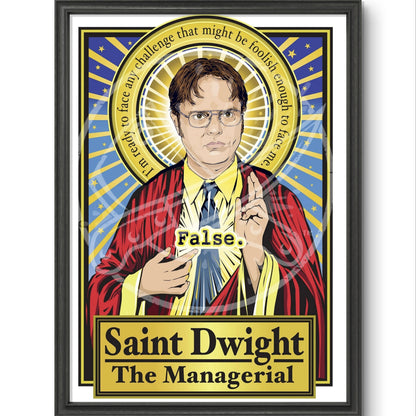Saint Dwight poster included in bundle
