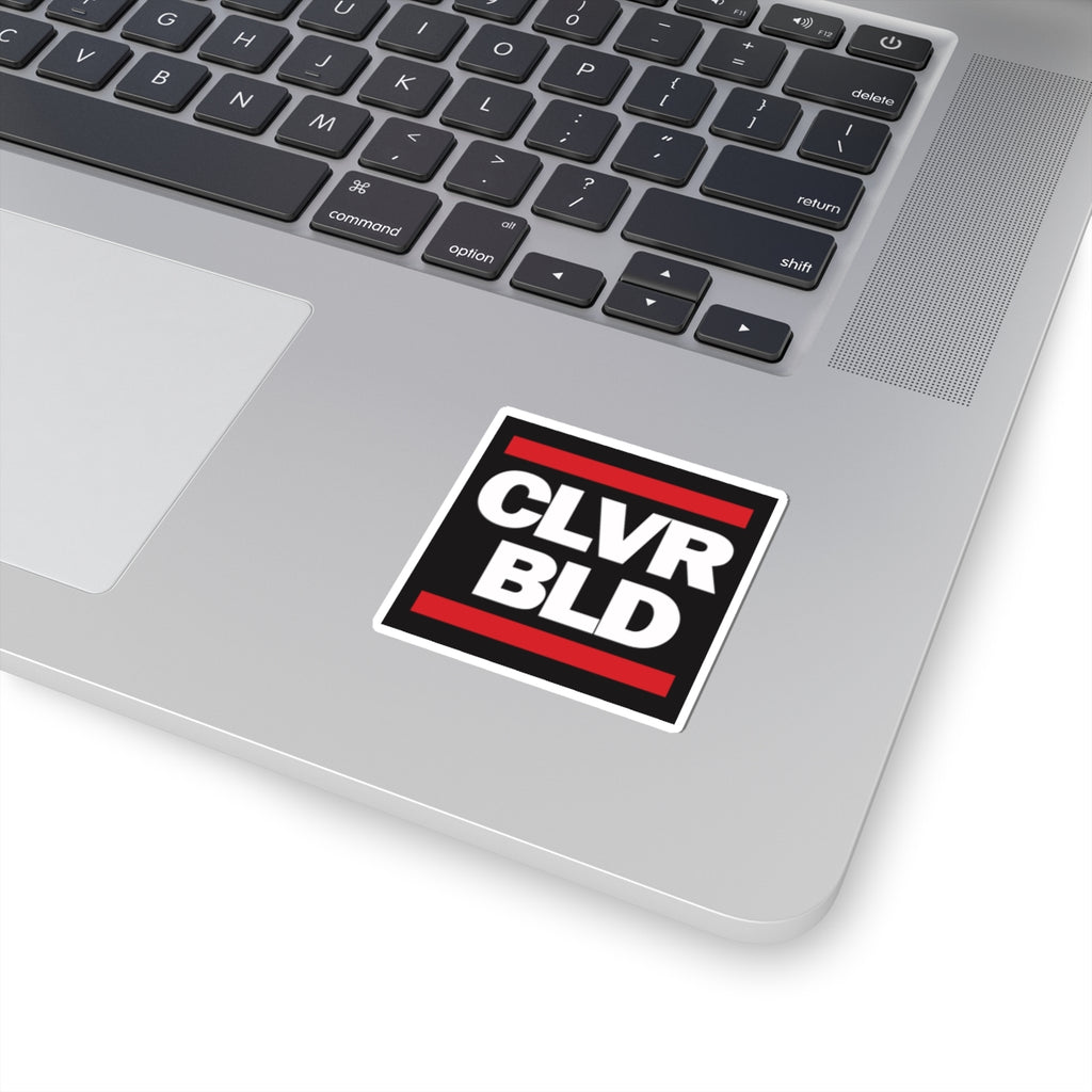 CLVR BLD Square Sticker — Bold Minimalist Laptop Decal