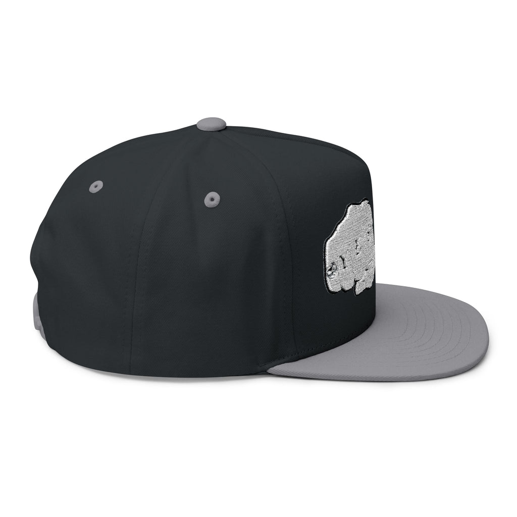 Flat Bill Cap — Knuckle Tattoo Yes Chef Embroidered Design