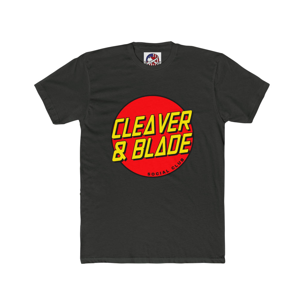 Cleaver & Blade Unisex Cotton Crew Tee - Retro Graphic Tee for Food Lovers