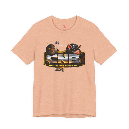 The May the Pork Be With You™ T-Shirt is built for cooks who don’t pretend to be disciplined—especially when bacon’s on the line.