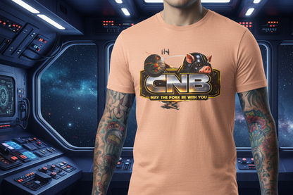 The May the Pork Be With You™ T-Shirt is built for cooks who don’t pretend to be disciplined—especially when bacon’s on the line.