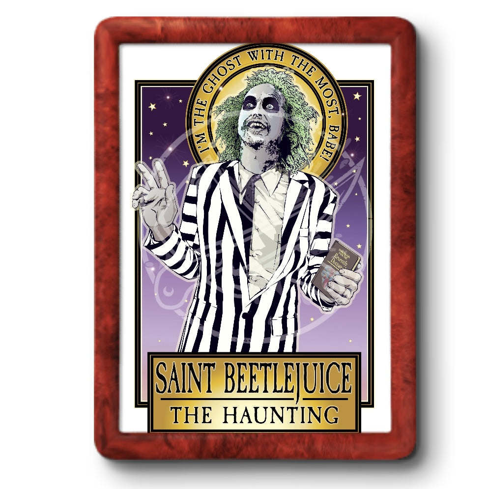 Saint Beetlejuice The Haunting Poster Cleaverandblade.com