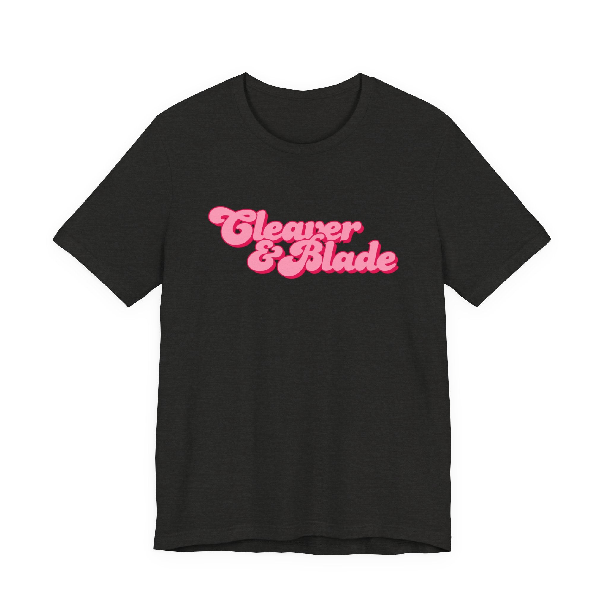 Cleaner & Blade Pink Retro Logo Tee