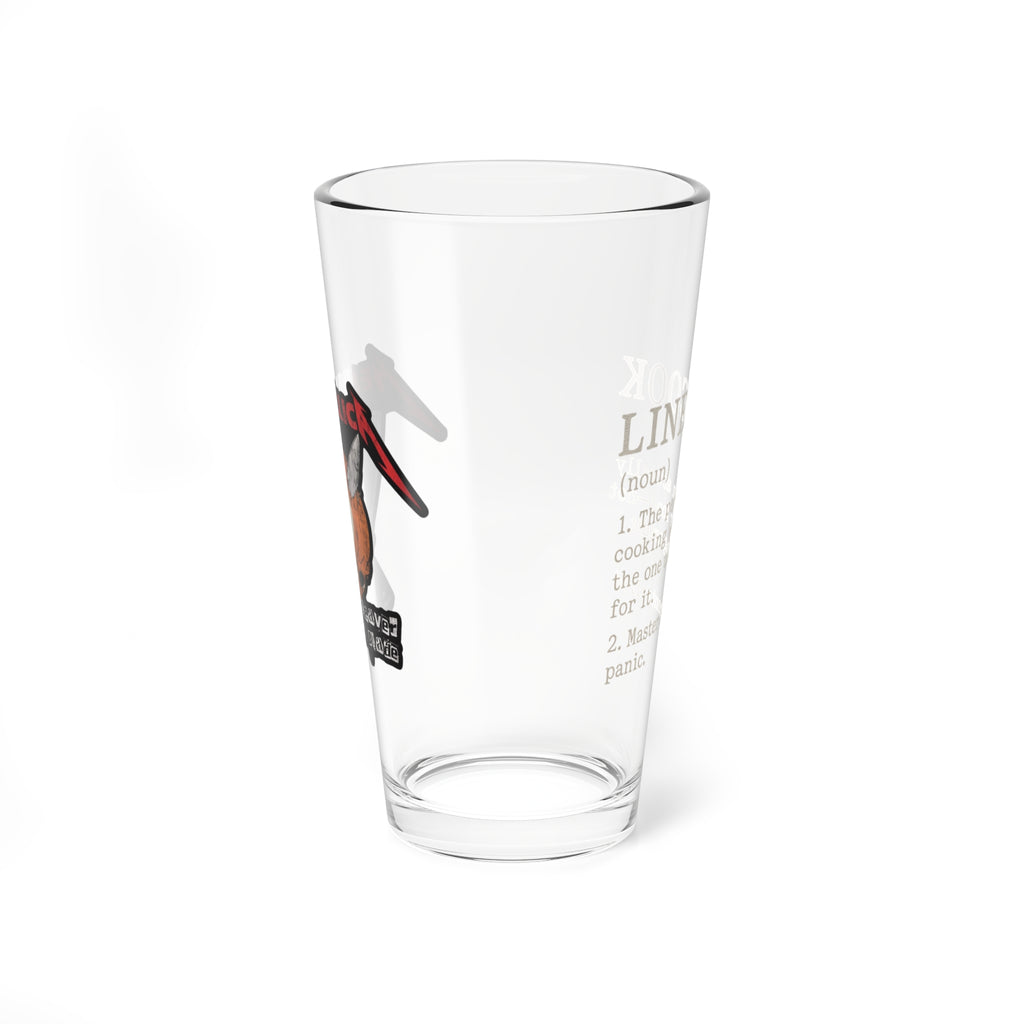 Mixing Glass — Line Cook Mealtallica 16oz Pint Glass
