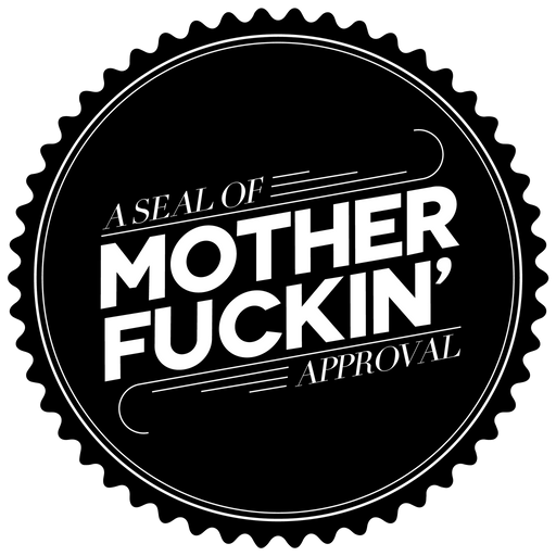 A Seal of MotherFuckin' Approval Sticker Cleaverandblade.com