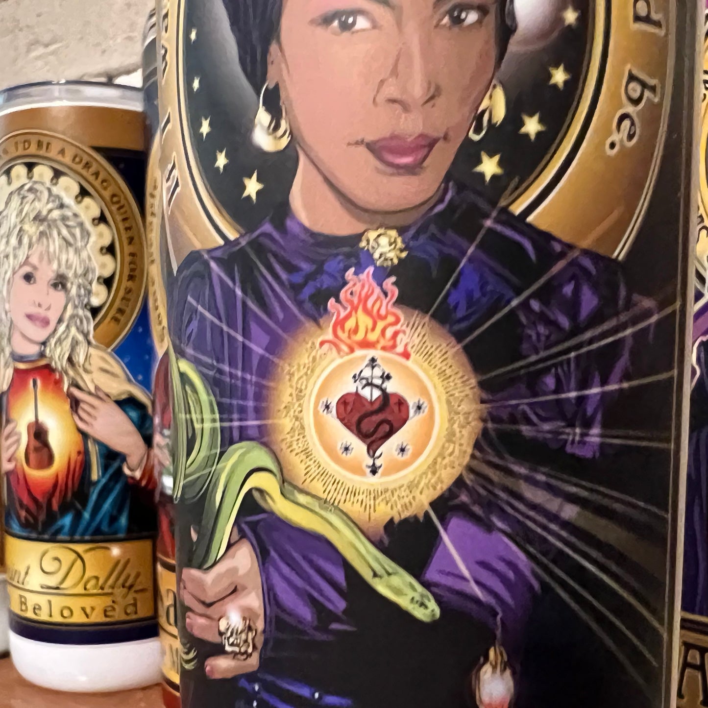 Saint Marie Laveau Candle Cleaverandblade.com
