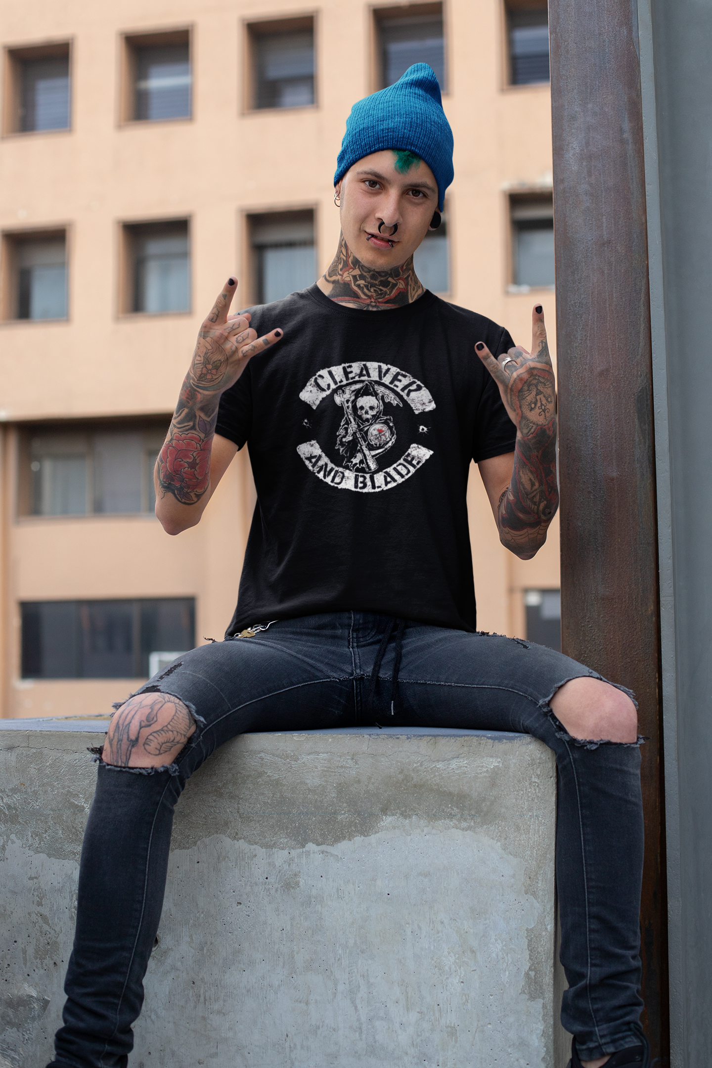 American Patch T-Shirt Cleaverandblade.com