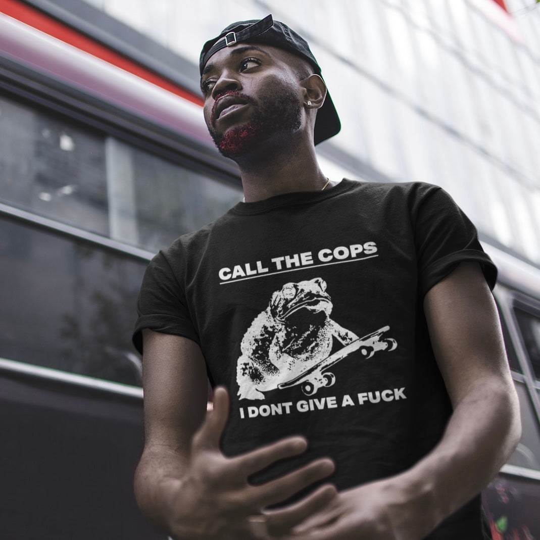 Call The Cops T-Shirt Cleaverandblade.com