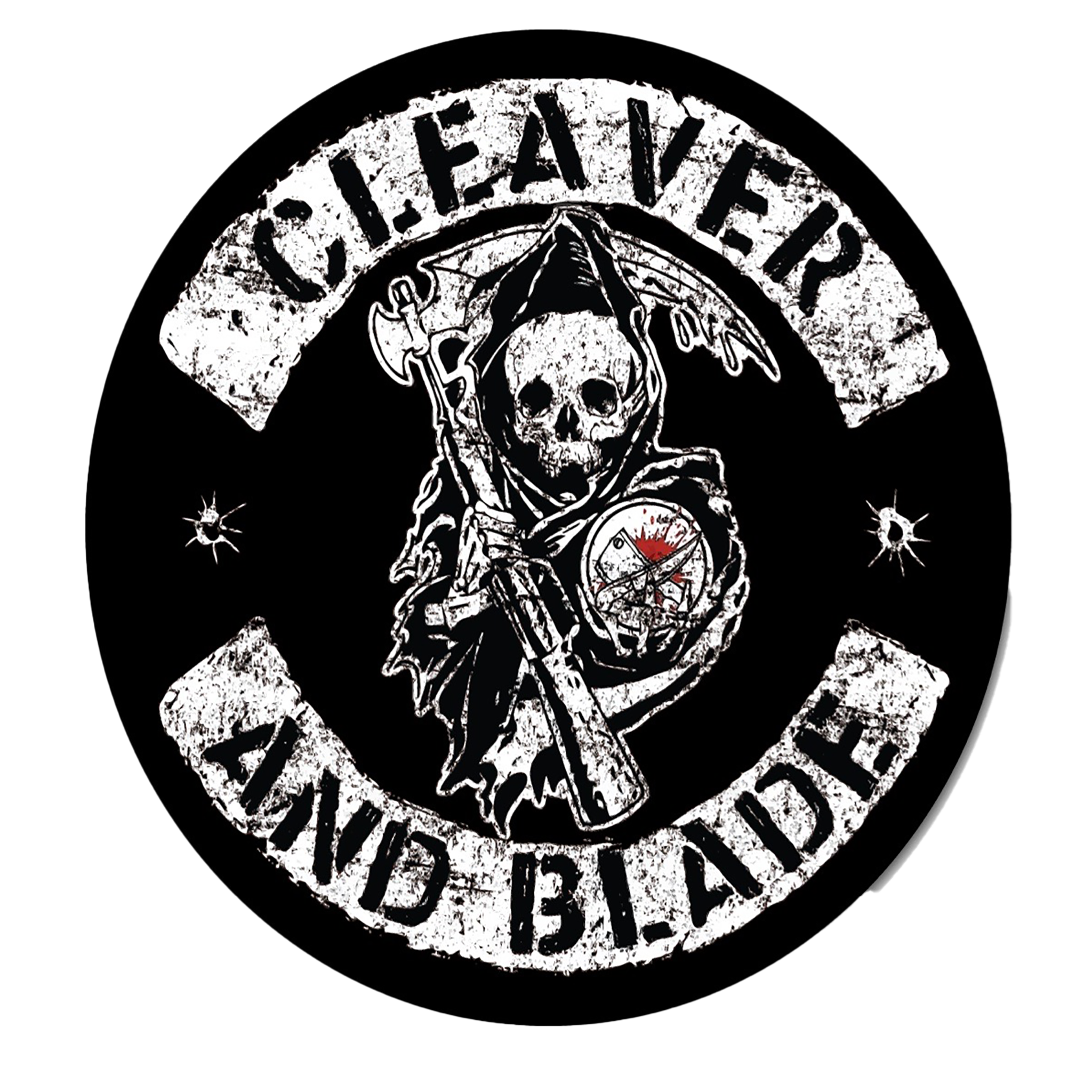 Cleaver and Blade Rocker Patch Sticker Cleaverandblade.com