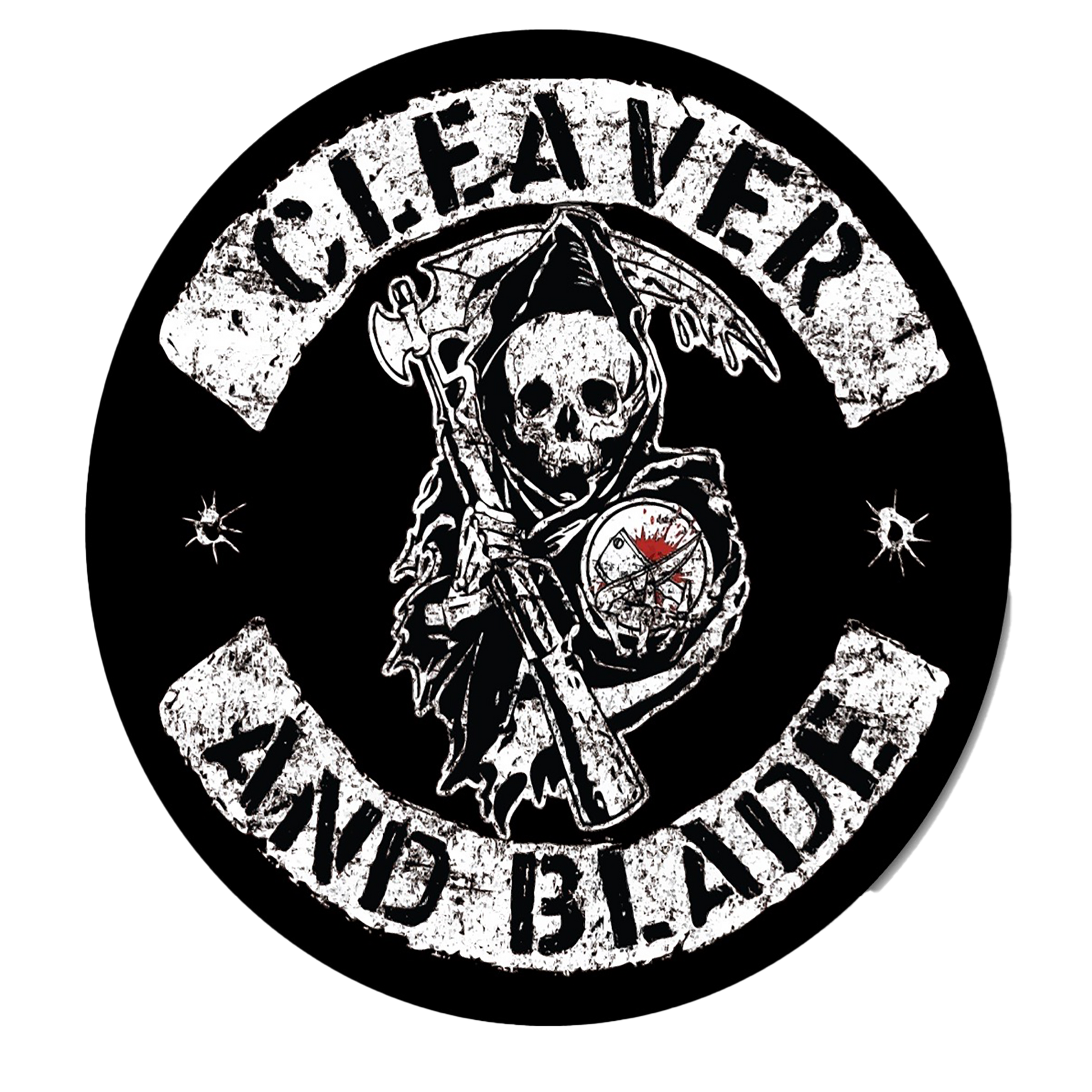 Cleaver and Blade Rocker Patch Sticker Cleaverandblade.com