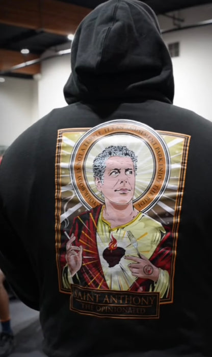 Limited Time Print Cleaver & Blade™ Saint Bourdain Hoodie Jacket