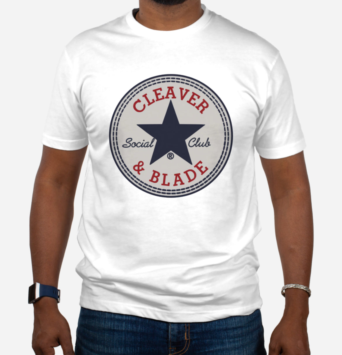 Cleaver & Blade™ Social Club T-Shirt Navy Star
