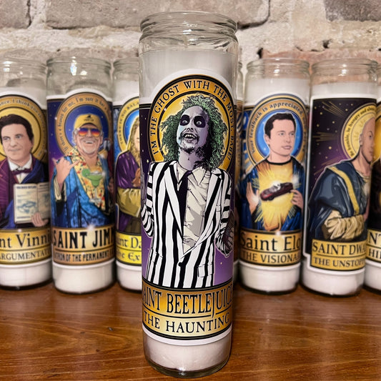 Saint Beetlejuice 🪲 Candle Cleaverandblade.com