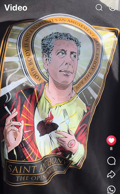 Limited Time Print Cleaver & Blade™ Saint Bourdain Hoodie Jacket