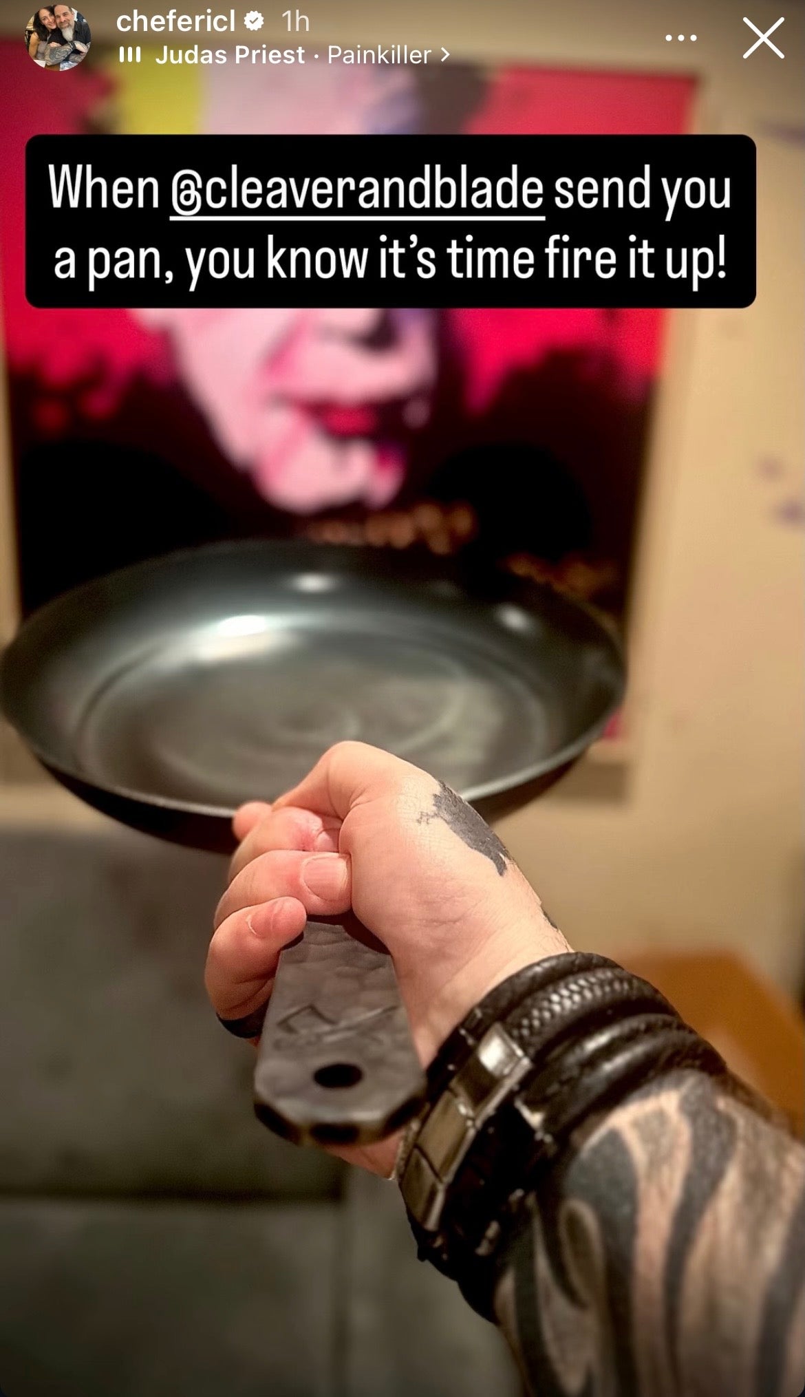 The Cleaver and Blade carbon skillet