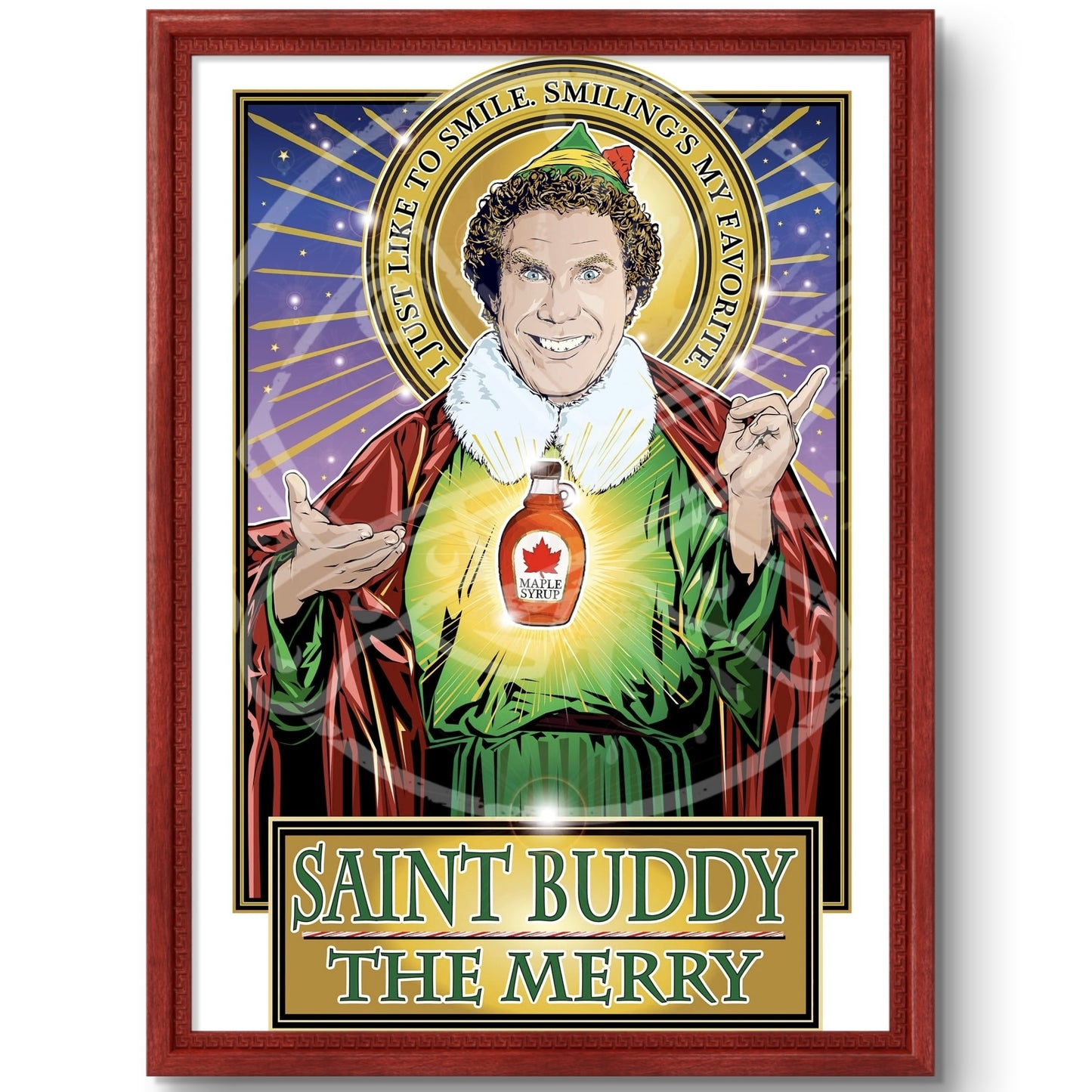Saint Buddy The Merry Poster Cleaverandblade.com