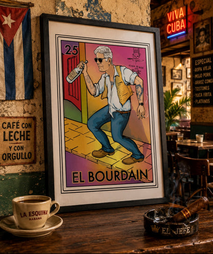 El Bourdain Cook Free or Die Poster