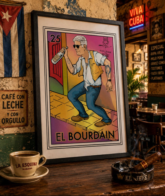 El Bourdain Cook Free or Die Poster