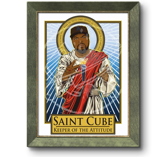 Saint Cube Keeper of The Attitude Poster Cleaverandblade.com
