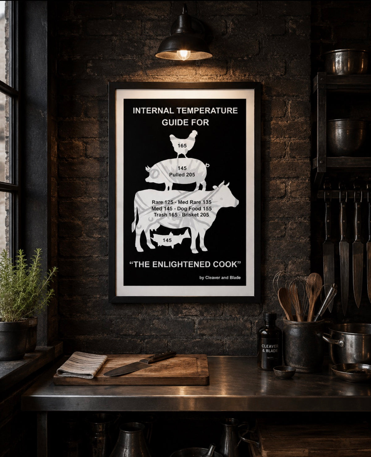 Cleaver & Blade™ "The Enlightened Cook" Poster
