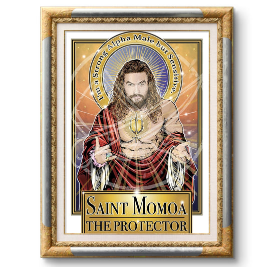 Saint Momoa The Protector Poster Cleaverandblade.com