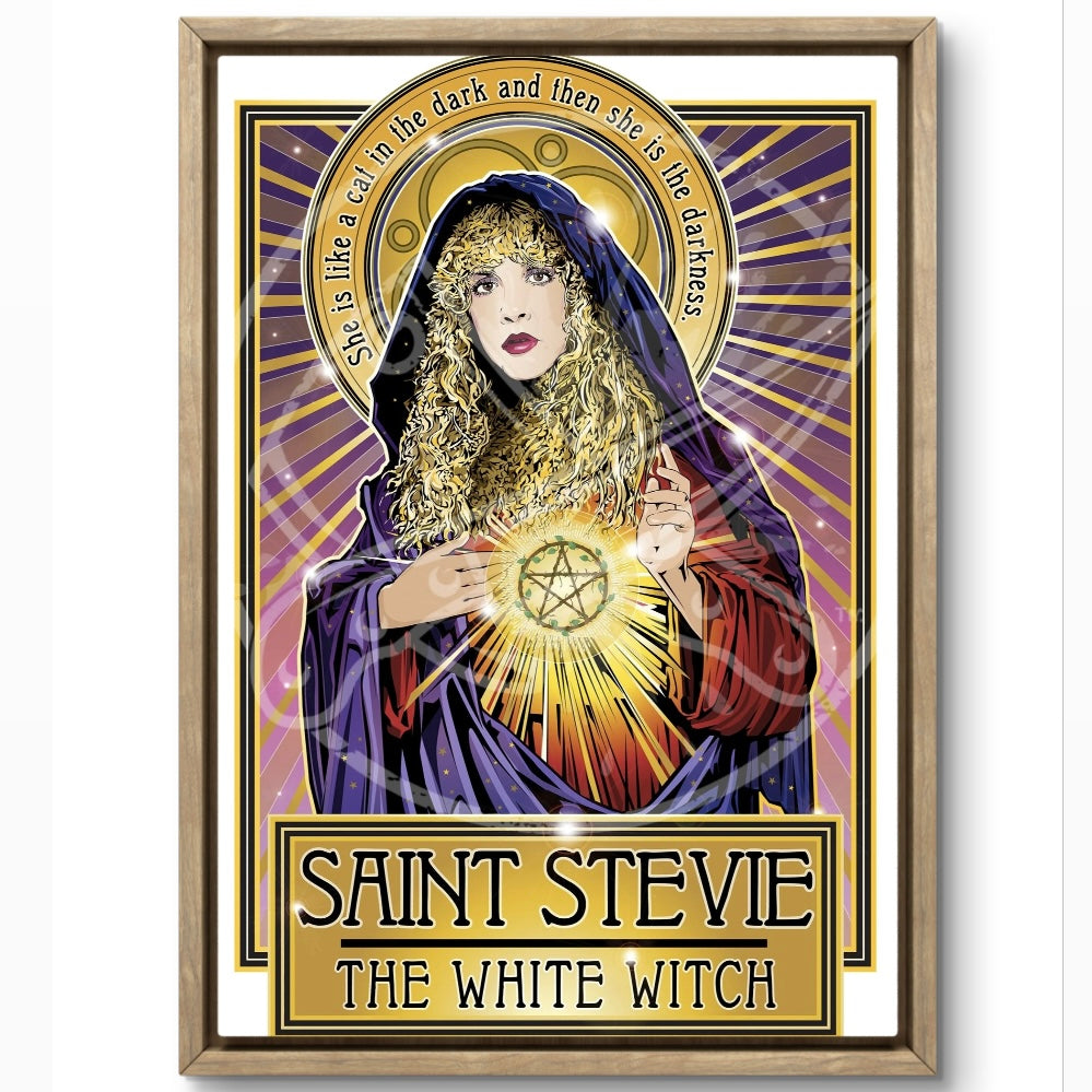 Saint Stevie The White Witch Poster Cleaverandblade.com