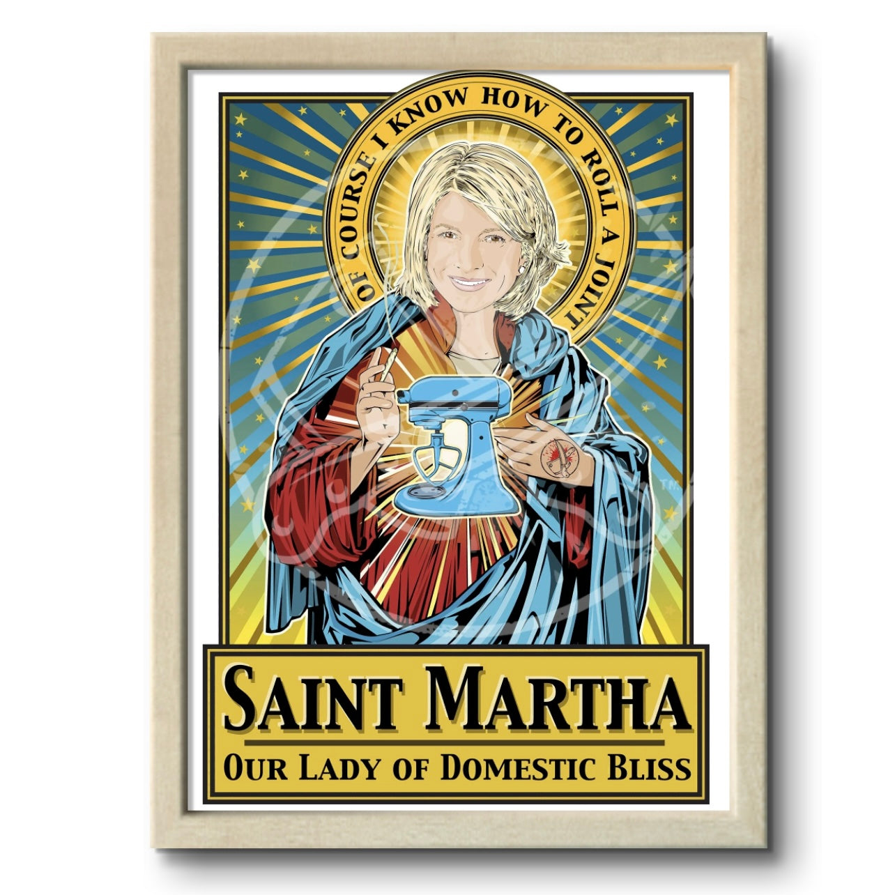 Saint Martha Our Lady of Domestic Bliss Poster Cleaverandblade.com