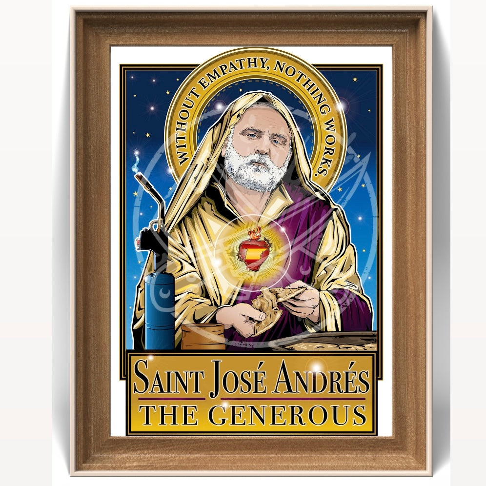 Poster Saint Jose Andres The Generous