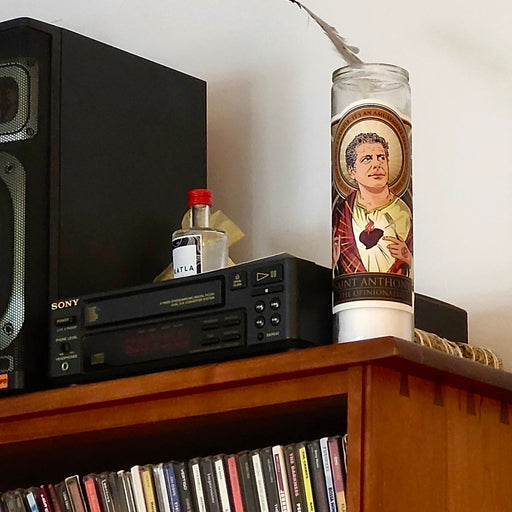 Saint Anthony Bourdain The Opinionated Candle Cleaverandblade.com