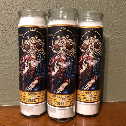 His Noodliness  Candle Cleaverandblade.com