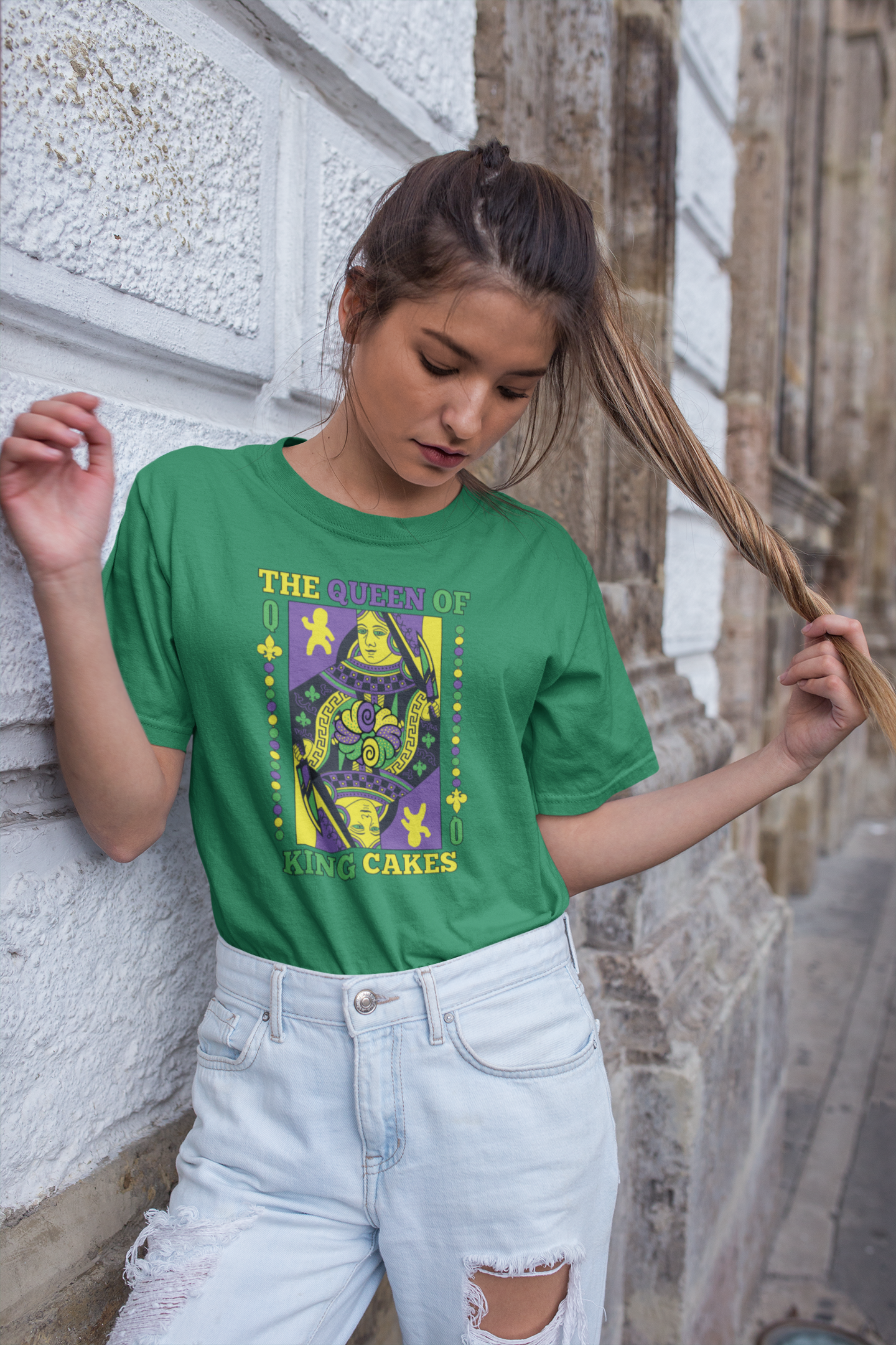 The Queen of King Cakes T-Shirt Cleaverandblade.com