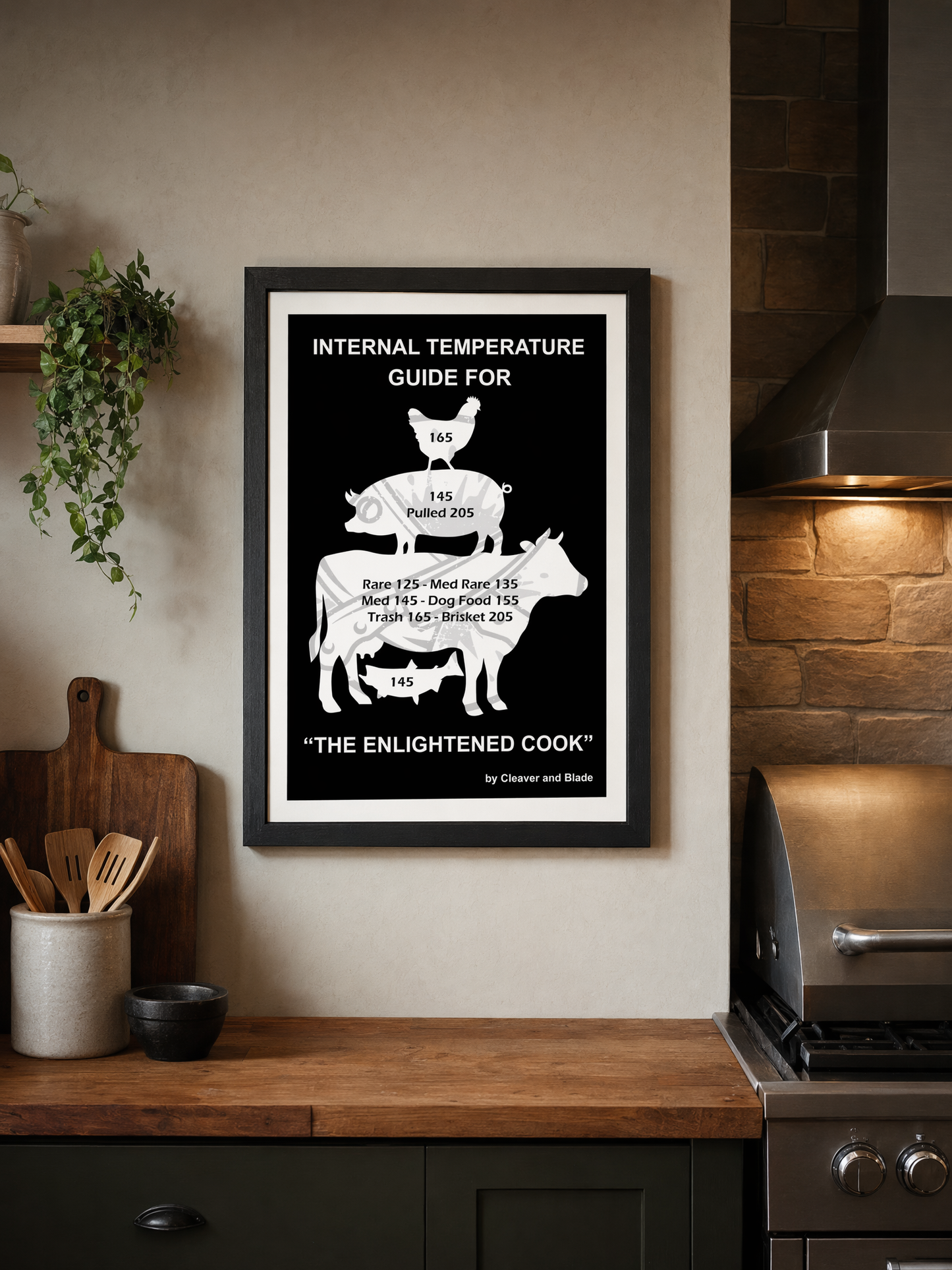 Cleaver & Blade™ "The Enlightened Cook" Poster