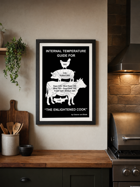 Cleaver & Blade™ "The Enlightened Cook" Poster