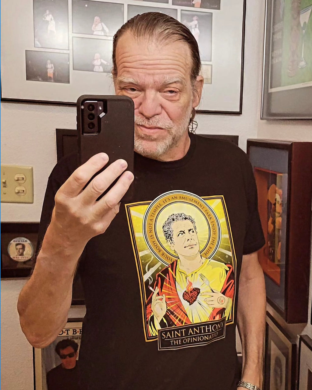 Saint Anthony The Opinionated -Bourdain Tribute Tee