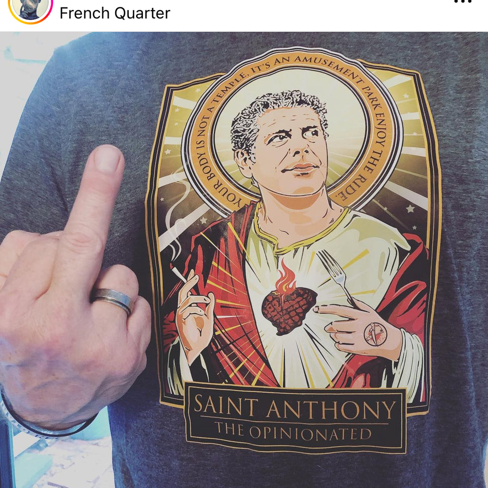 Saint Anthony Bourdain 🥃 T-Shirt