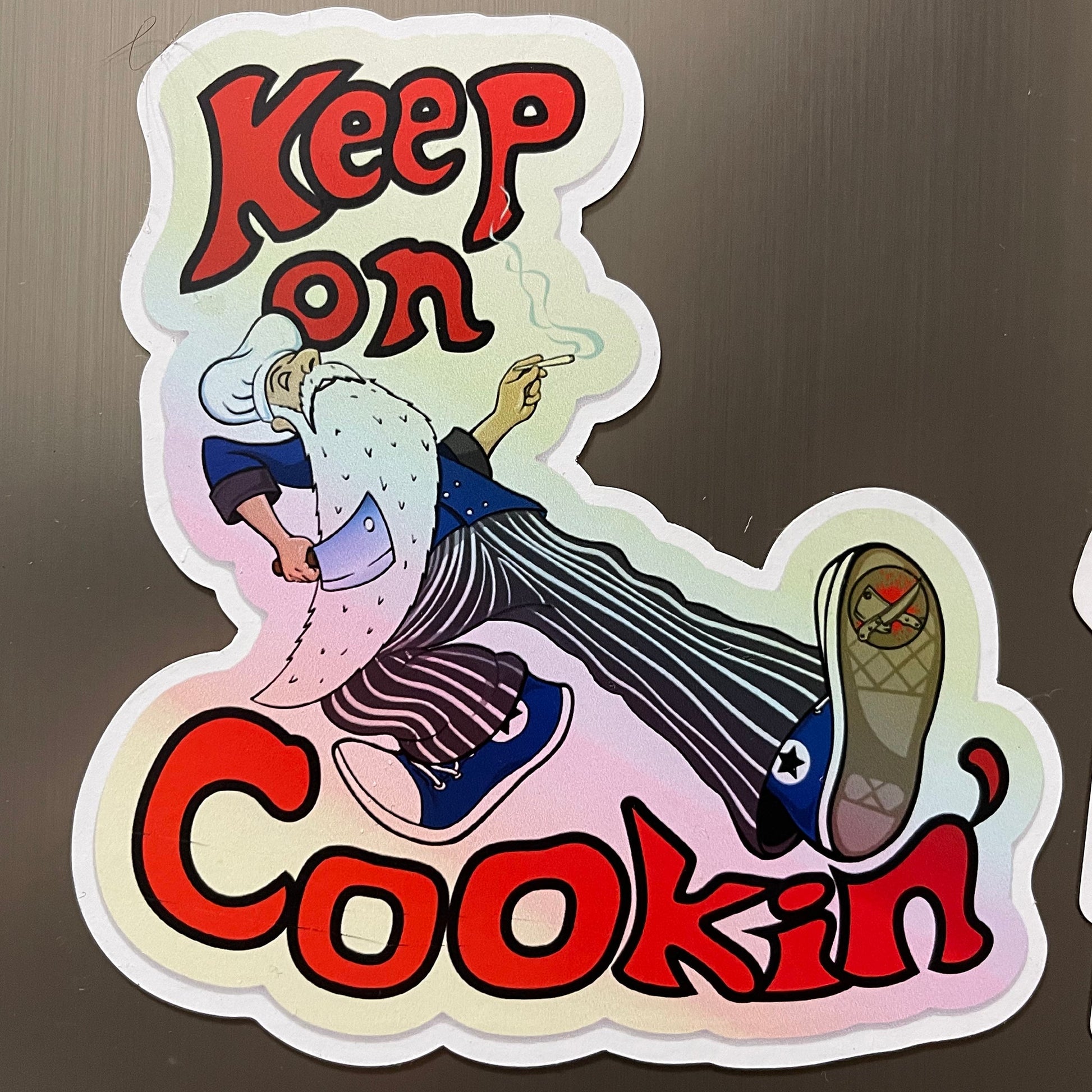 Keep on Cookin' Magnet Cleaverandblade.com