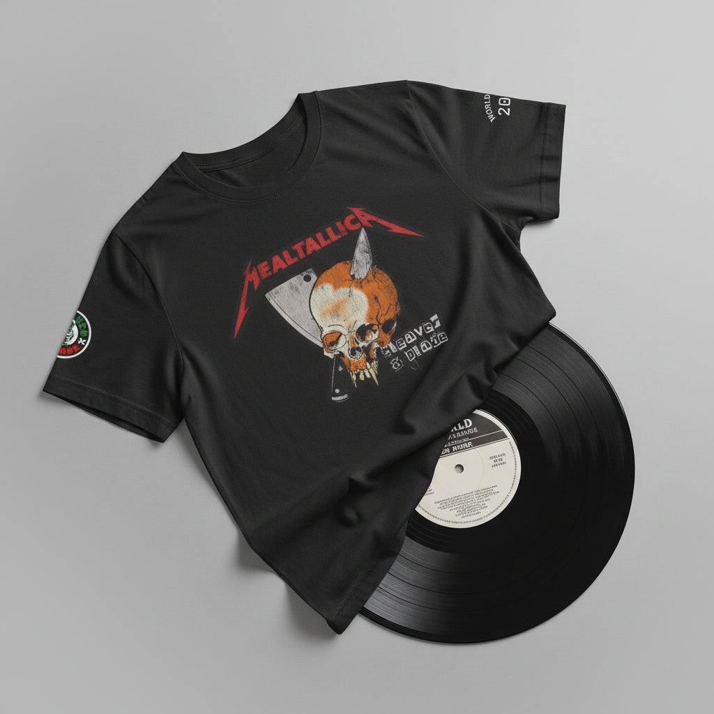 Metal Skull Tee — Real Tallica Graphic T-Shirt