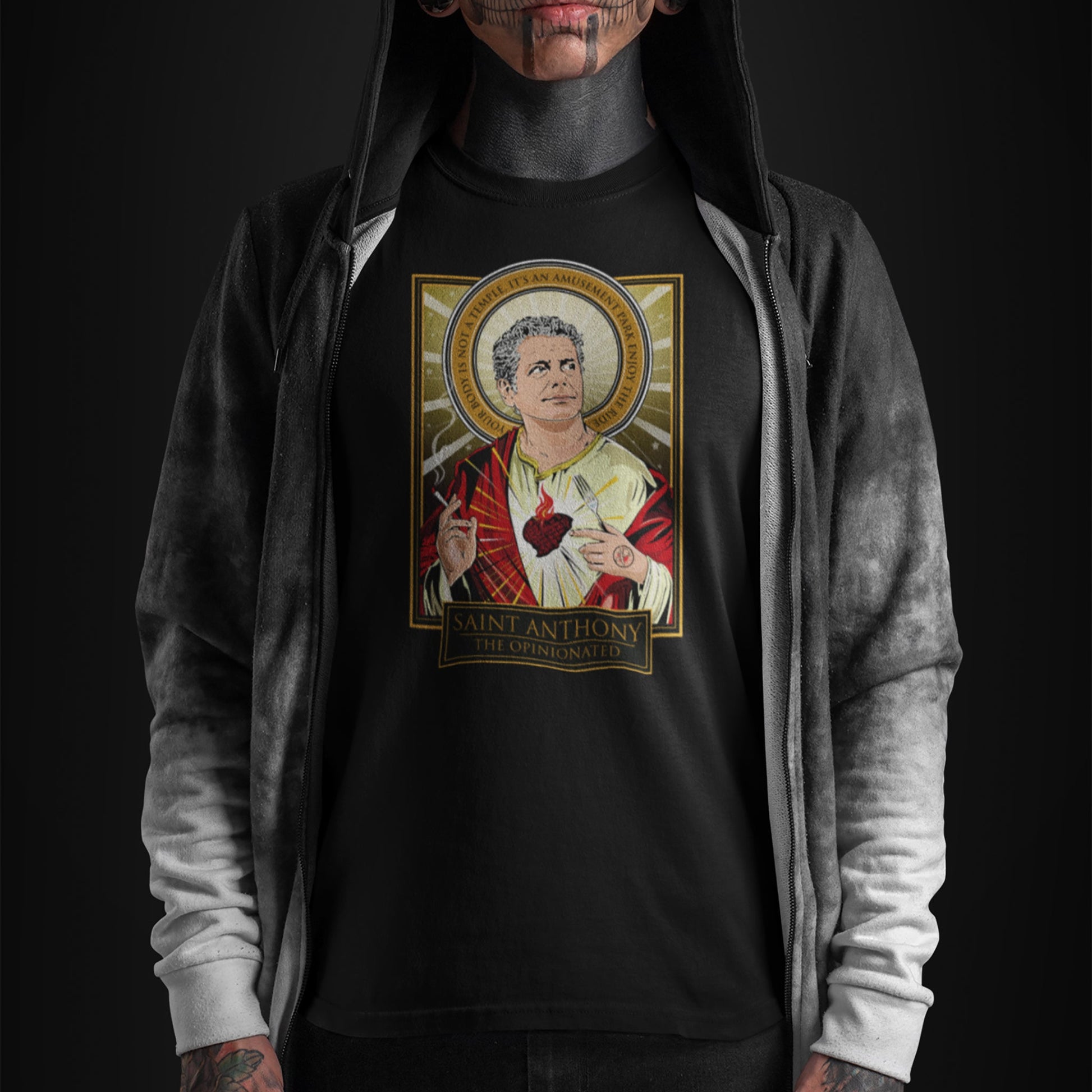 Saint Anthony Bourdain T-Shirt Cleaverandblade.com