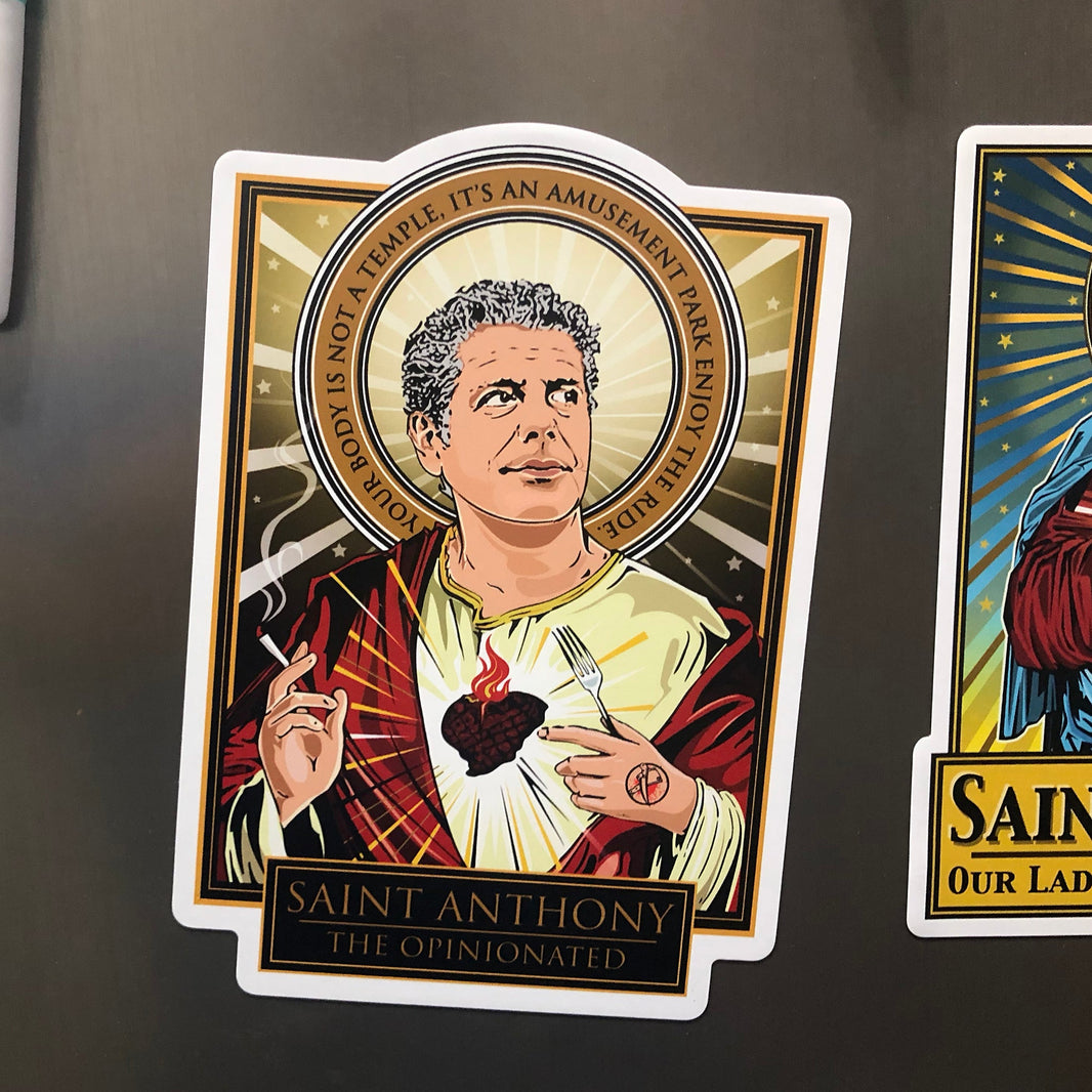 Saint Anthony The Opinionated Magnet Cleaverandblade.com