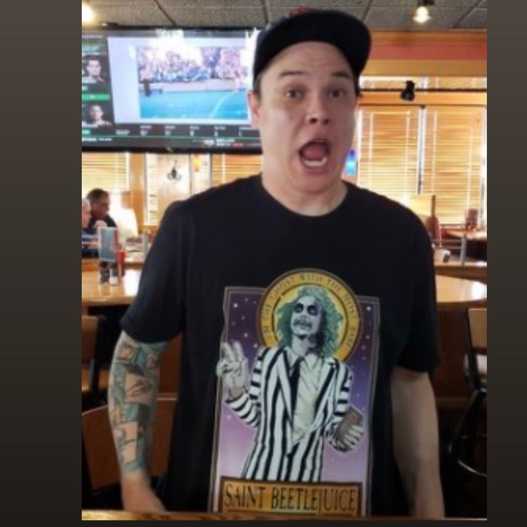 Saint Beetlejuice T-Shirt Cleaverandblade.com