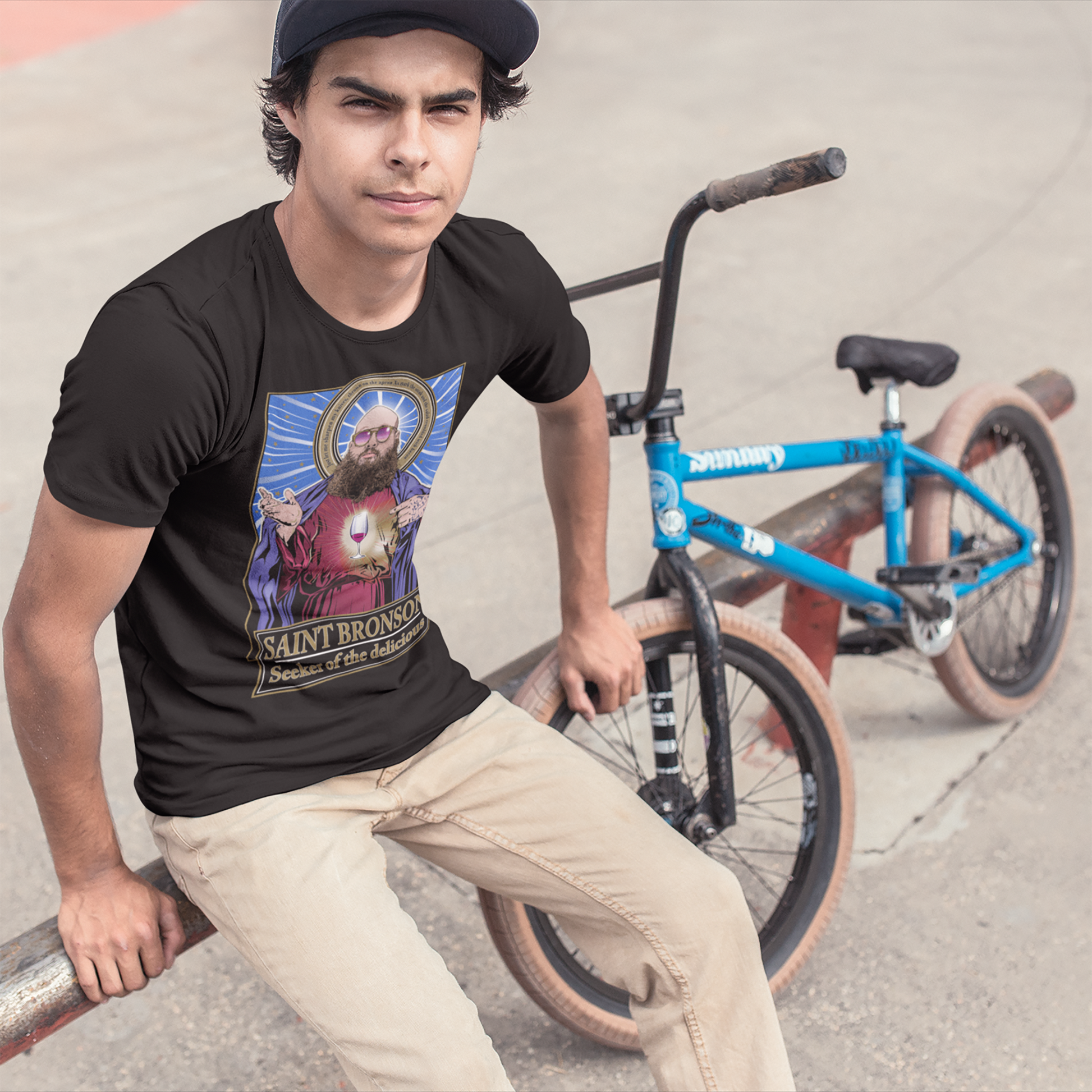 Saint Bronson Seeker of the Delicious NY T-Shirt Cleaverandblade.com