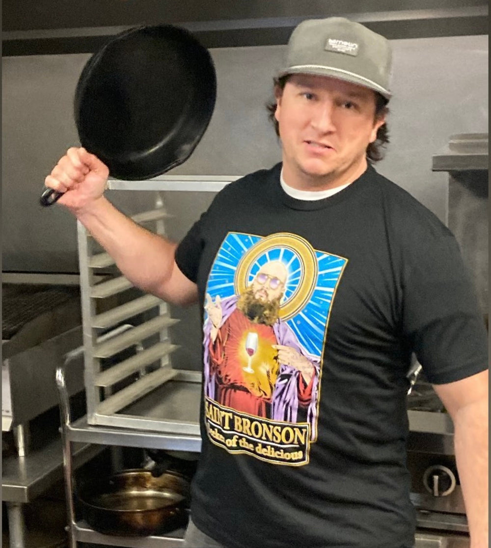 Saint Bronson Seeker of the Delicious NY T-Shirt Cleaverandblade.com