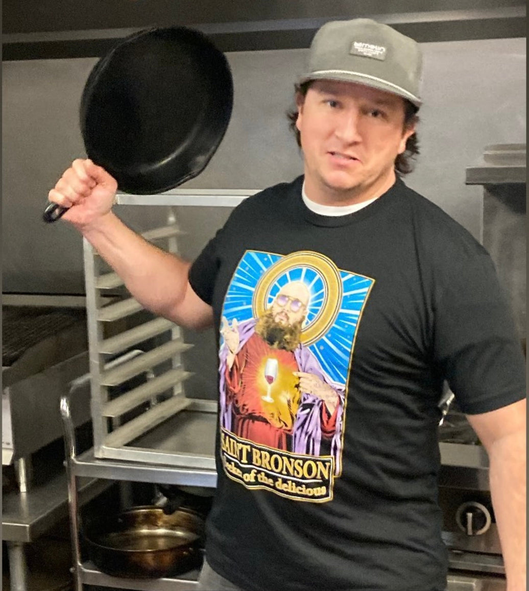 Saint Bronson Seeker of the Delicious NY T-Shirt Cleaverandblade.com