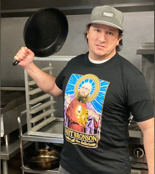 Saint Bronson Seeker of the Delicious NY T-Shirt Cleaverandblade.com