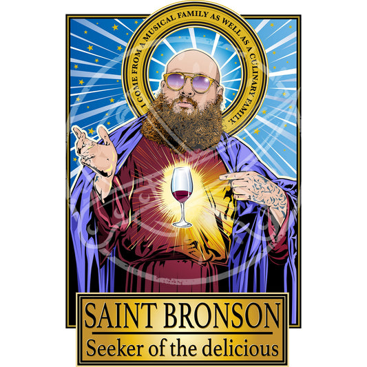 Saint Bronson Seeker of the Delicious Poster Cleaverandblade.com