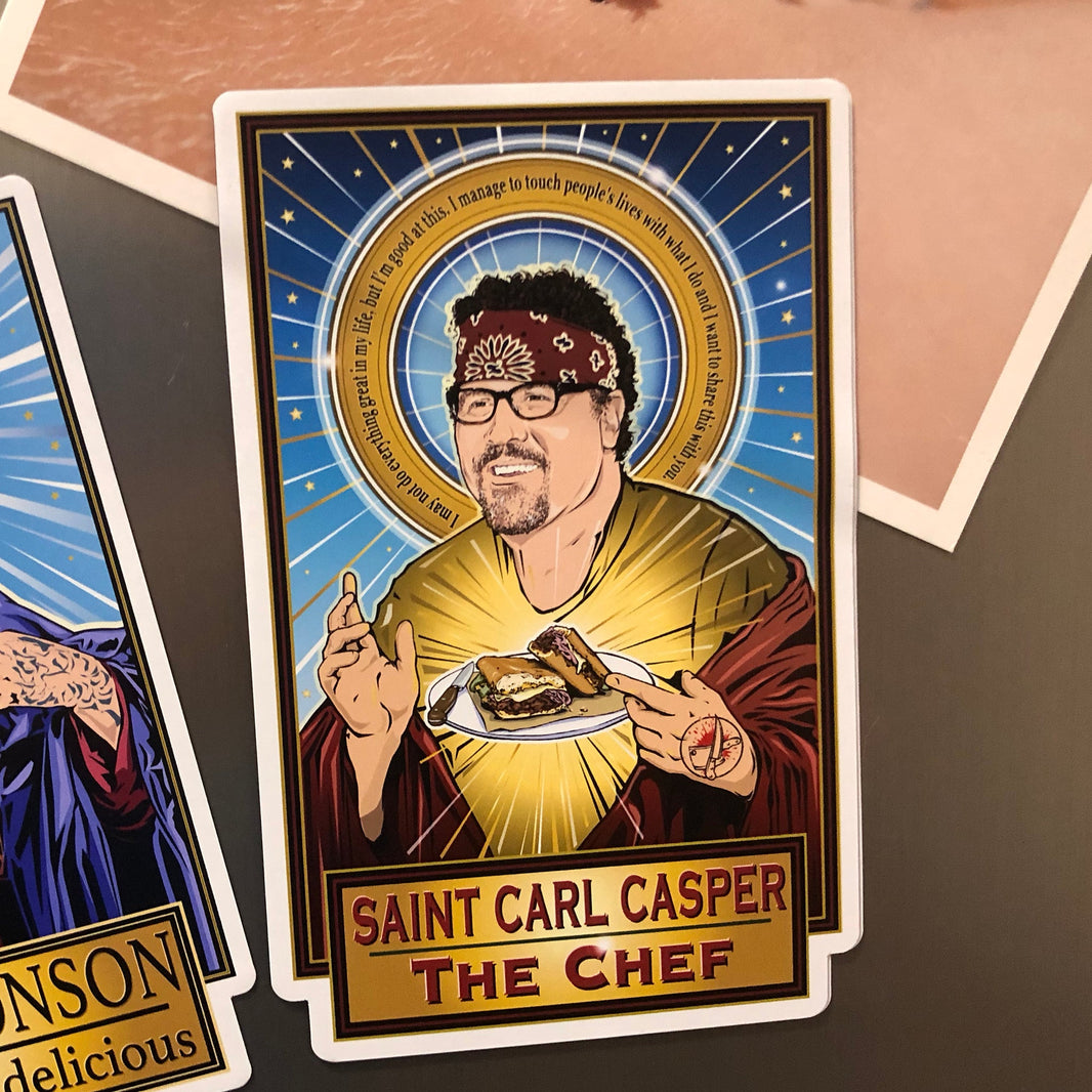 Saint Carl Casper The Chef Magnet Cleaverandblade.com